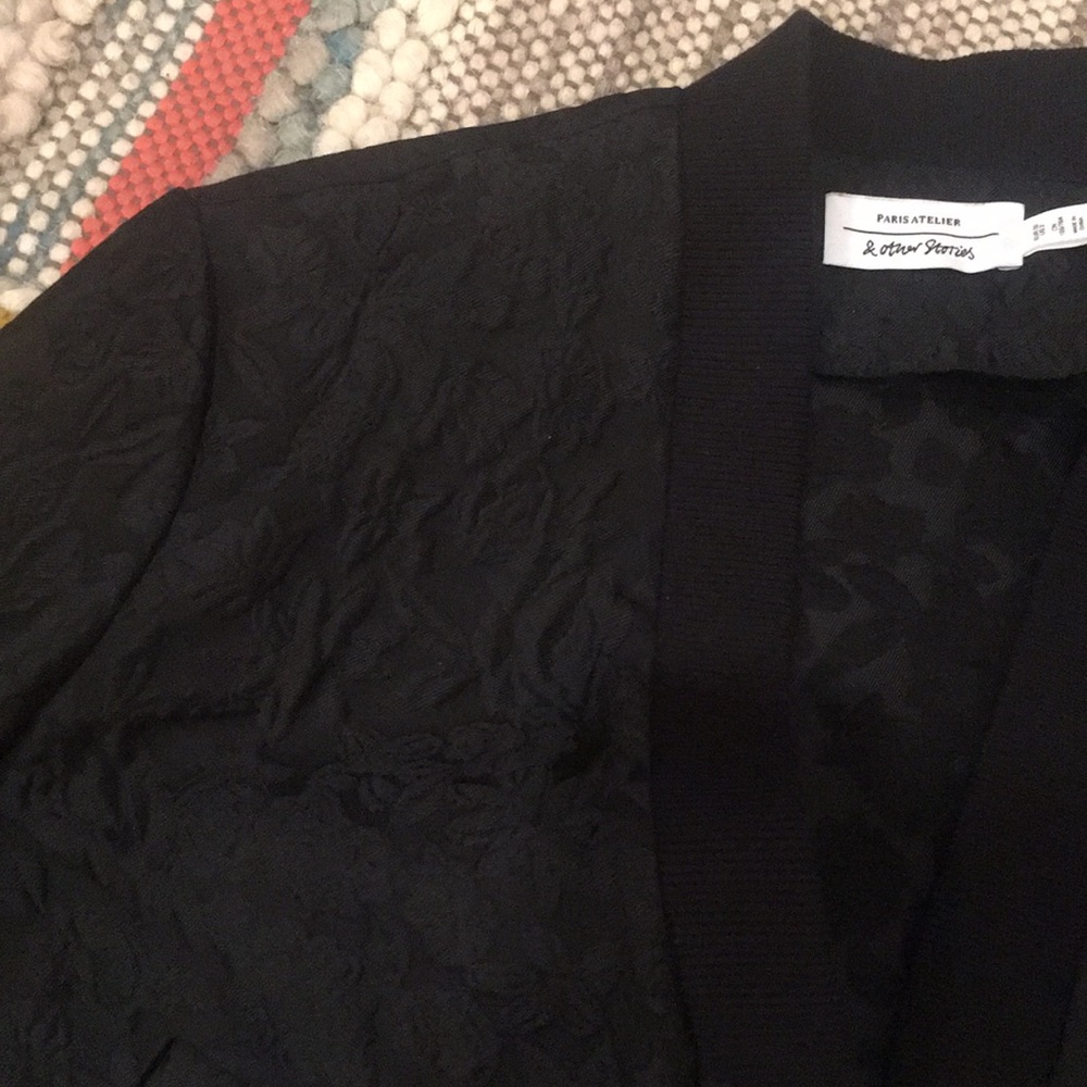 &Other Stories Jacquard Bomber jacket - Picture 4 of 5